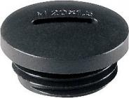 Blindprop M12x1,5 IP54 polyamid, sort RAL 9005