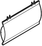 Klaplåg grå f/f/LK Gruppetavle UG-150