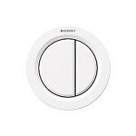 Geberit Omega 01 remote fingertryk. 2-skyl, pneumatisk. Alphin Hvid