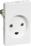 LK FUGAÂ® Stikkontakt m/jord 1,5 modul hvid