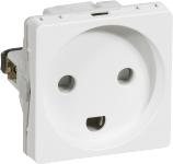 LK FUGAÂ® Stikkontakt m/jord 1,0 modul hvid