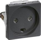 LK FUGAÂ® Stikkontakt m/jord 1,0 modul koksgrå