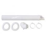 Vaillant vandret, balanceret aftræk, komplet. Ø60/100mm. 1,1 mtr.