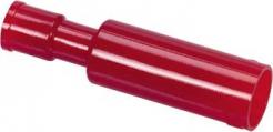 Forlængermuffe 0,5-1,5q Rød Ø4,0mm