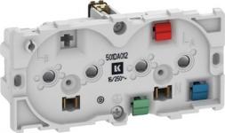 LK FUGAÂ® Stikkontakt m/jord 2,0 modul - uden afdækning