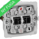 LK FUGAÂ® Afbryder dobbelt korrespondance 16A (2016 udgaven) - uden afdækning