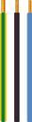 Pvl ledning 2,5 mm2 grøn/gul (h07 v-u)