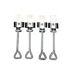 Uni spændebeslag til køkkenvask, sæt à4 stk