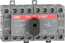 ABB Generator omskifter 1-0-2, 40A 4 polet, indbygning for nødstrøm