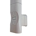 Kriss Nuvo elvarmeelement D/profil Boostfunktion. 300 Watt, Passer til lodrette D-profilrør. Hvid