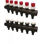 Uponor Vario PLUS fordelerrørssæt Quick & Easy 6 kredse. 17x2,0 mm