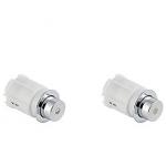 Dobbelt fingertryk, 1 sæt i krom, sættet er kun et rep sæt.