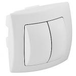 Geberit Prego Pneumatisk trykknap dobbeltskyl hvid