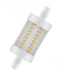 Osram Parathom Line LED 8w/827 R7s 78mm (1055 lumen) ikke dæmpbar, (8w-75w halogenrør)