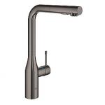 Grohe Essence køkkenarmatur L-tud med udtrækstud - Poleret Hard Graphite