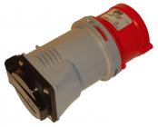 Adaptor fra CEE 5P/16A til 230V DK udtag