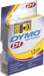 Dymo D1 tape 9mm x 7 mtr., sort/klar