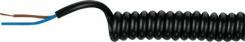 Spiralkabel Pvc 3g0,75 Sort 500/2000mm