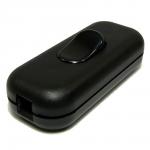 Gennemgangsafbryder 1-polet sort - ledningsafbryder