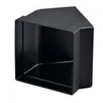 Bøjning 45Â° 150x150 mm, sort