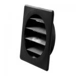 Jalousirist Ø100 mm, sort, type 73.4