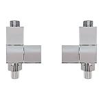 Kriss 4K2 Manuel ventilsæt 1/2''. Ligeløbende, med runde rosetter. Krom