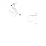 Blindprop m20 messing