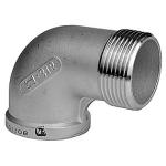 Vinkel 3/8'' muffe-nippel. 90Â°. Støbt. Rustfri AISI 316