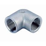 Vinkel 3/8'' muffe-muffe. 90Â°. Maskinbearbejdet. Rustfri AISI 316