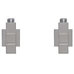 Kriss 4-K ventilsæt, vinkelløbende med 1/2'' tilslutningsrør & kapper. Krom