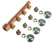 Roth fordelerrør 4 afg.x 15 mm, rødgods