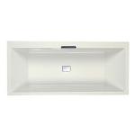 Strømberg Celsius badekar 1800x800mm rekt. Akryl, to ryglæn, Carronite forstærkning