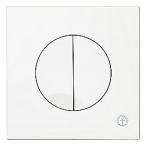 Gustavsberg Triomont XS trykplade. Hvid