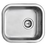 Uni køkkenvask 400x340mm poleret, med strainer, til nedfældning