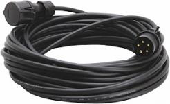 Forlængerkabel Stage,16A, 25m, 3-faset, Sort,IP44