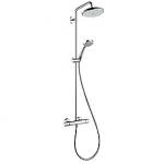 hansgrohe Croma 220 EcoSmart showerpipe. Krom