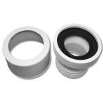 Toilettilslutn excen 20MM m/muffeskjuler