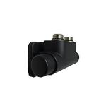 Kriss Twin Manuel ventilsæt 1/2''. Vinkelløbende manuel ventil til 50mm, venstre. Sort