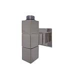 Kriss 4K2 Manuel Plus manuel ventilsæt 1/2''. Vinkelløbende, med firkantede flanger. Børstet