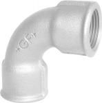 Galvaniseret Bøjning 90 Gr. Kort Muffe/muffe 3/8