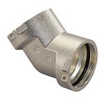 Uponor RS bøjning 45Â° RS2-RS2. Forkromet messing