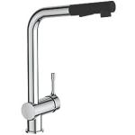 Børma A4 Køkkenarmatur med udtrækstud 2f, krom/sort