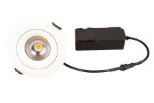 Scan Products - Sabina LP LED 5,4w 2700K (400 lumen) ø95mm, indbygningspot - Mat hvid