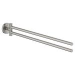 GROHE Essentials Håndklædeholder, 2 armet, 439 mm - Supersteel