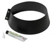 Metalbestos skorsten uØ 280mm krave til inddækning, sort