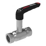 BROEN Ballofix kuglehane Full Flow 2'' DN50 med høj spindel og håndtag. Muffe-muffe. Rustfrit stål