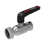 BROEN Ballofix kuglehane Full Flow 1/2''x3/4'' DN15 med håndtag. Omløber-muffe. Rustfrit stål