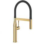 GROHE Essence køkkenarmatur med prof spray - Poleret Cool Sunrise