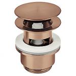 Damixa bundventil push-up, komplet. Børstet kobber pvd