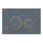 Geberit SIGMA21 betjeningsplade 246x164x14mm messing/skifer